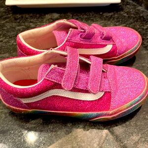 Vans Old Skool Pink Glitter Sneakers